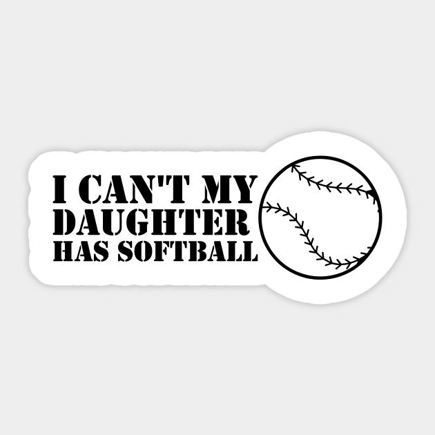 Funny Softball For Mom Dad Sticker by macshoptee